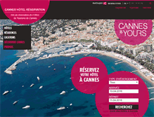 Tablet Screenshot of cannes-hotel-reservation.fr